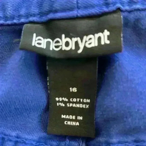 Lane Bryant Pants Women’s 16 Blue Cotton/Polyester - Picture 2 of 11